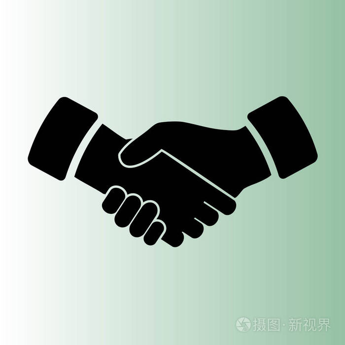 握手简单矢量图标