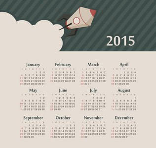 日历与火箭 2015 年