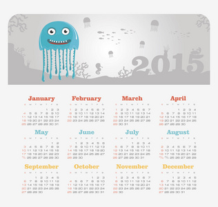 日历与水母 2015 年