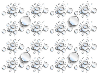 水, 气泡。无缝模式。空气中的水, 气泡。气泡鼓风机