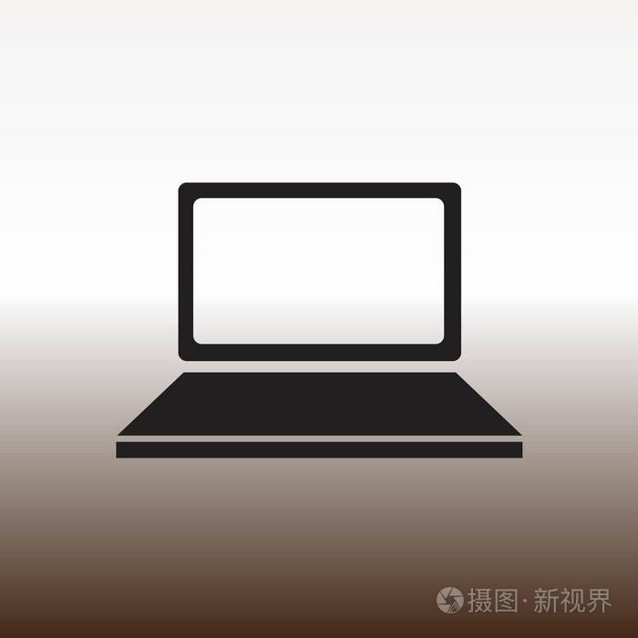 web 图标, 渐变棕色和白色的矢量插图