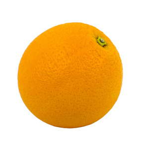 成熟的橙色查出的白色背景。水果食品