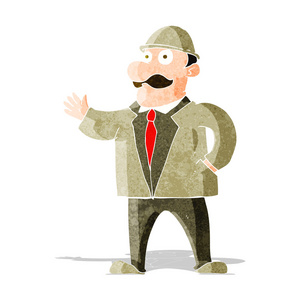 卡通漫画理智的商业圆顶硬礼帽戴着帽子的人照片