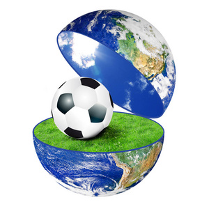 行星地球用足球图片