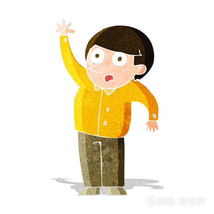 卡通人询问问题