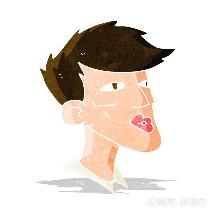 卡通男模特的家伙