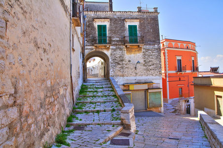 小巷。minervino murge。普利亚大区。意大利