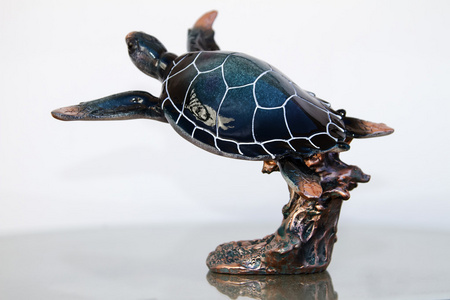 海龟雕像很酷的陶瓷海龟照片