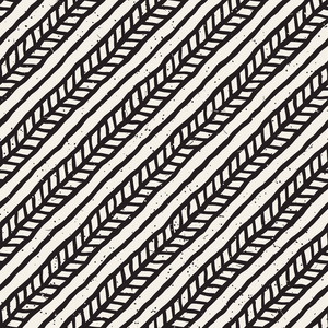 简单的墨迹几何图案.黑白描边背景.手工绘制的墨迹纹理为您的花样照片