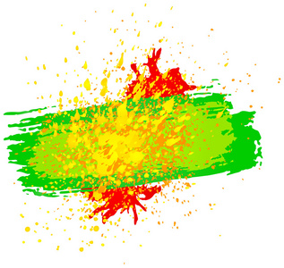 多彩飞溅的油漆