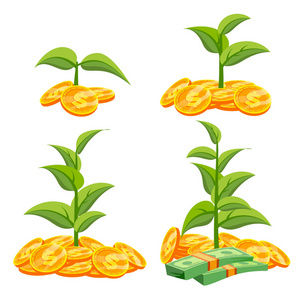 孤立的平面卡通插图照片