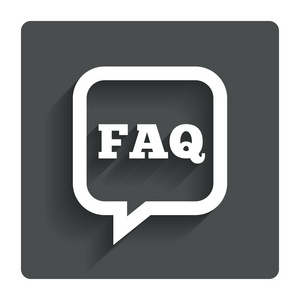 faq 信息标志图标。帮助符号