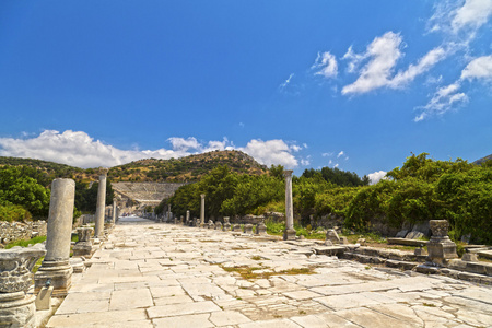 土耳其伊兹密尔，古代城市以弗所