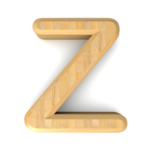 3d 木制字母 z