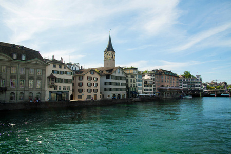 美丽的景色的苏黎世，瑞士