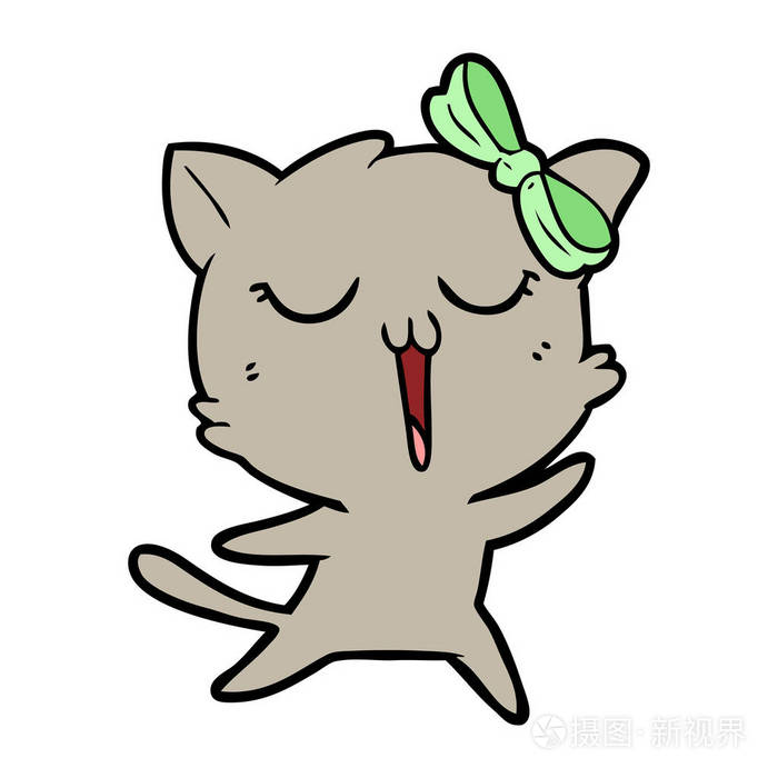 矢量图的卡通猫