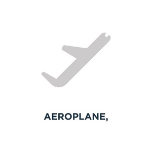 飞机, 飞机, 旅行图标。航空飞行概念符号设计, 矢量图解
