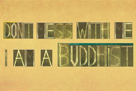 词别惹我，我是一个佛教徒