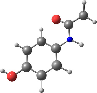 对乙酰氨基酚分子模型