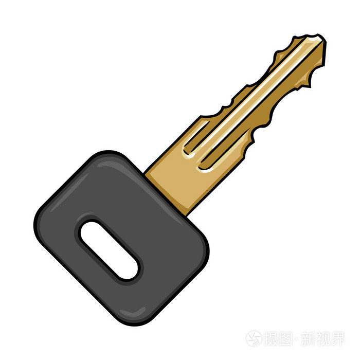 卡通现代的钥匙