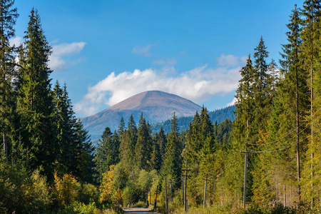 Hoverla 山的风景, 乌山脉, 乌克兰, 