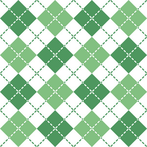 绿色和白色的亚皆绿模式无缝重复