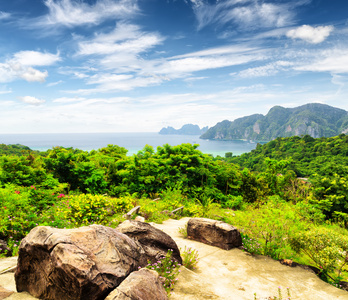 热带景观。皮皮岛泰国