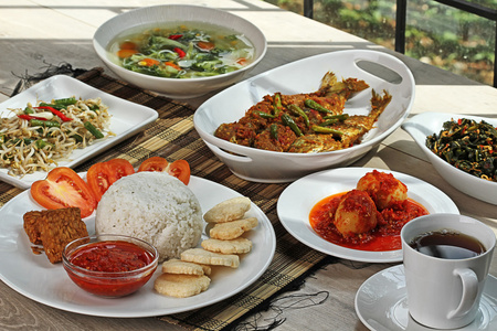印尼的午餐菜单