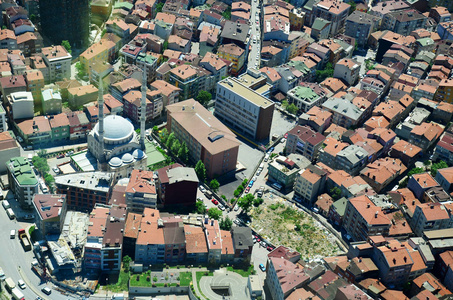 从最高的塔看的伊斯坦布尔全景，被称为蓝宝石购物