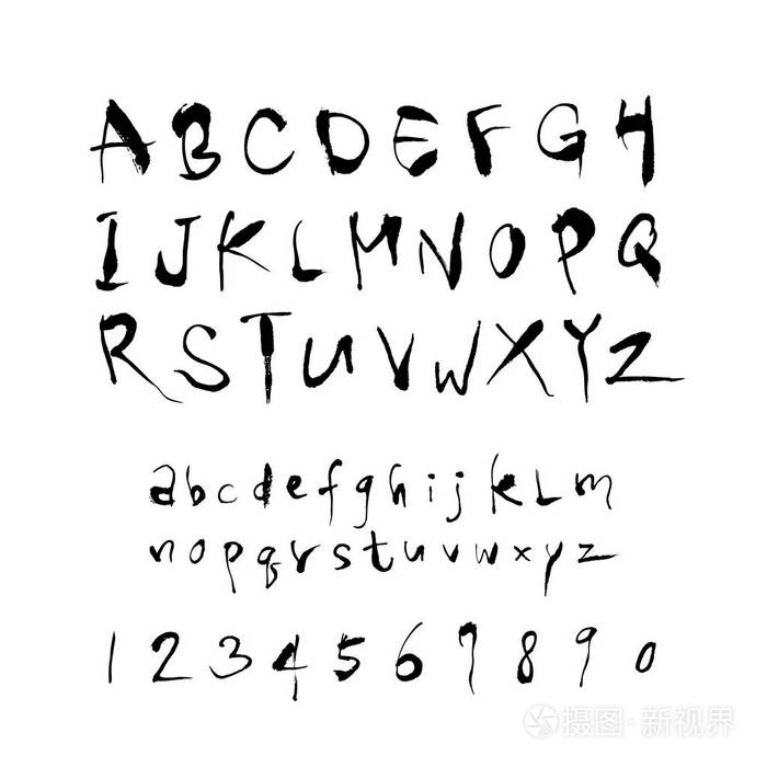 矢量字体手写书法