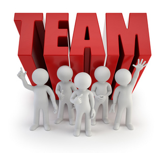 3d 小人民-可靠的团队照片