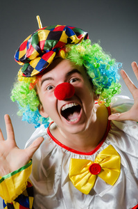 滑稽的小丑穿着幽默概念图片