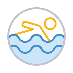 游泳人图标图片