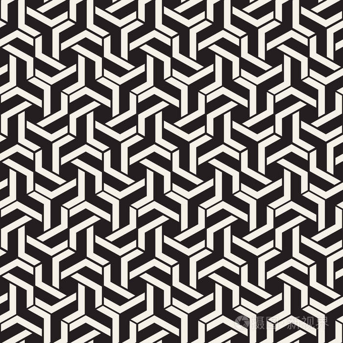 矢量无缝线拼接图案.现代时尚的抽象质感.重复几何图块