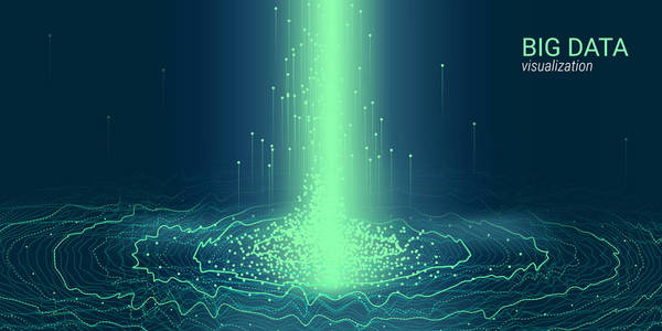 抽象3d 大数据可视化