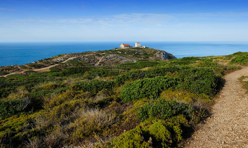 附近 cape espichel，葡萄牙的大西洋海岸