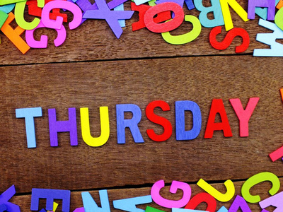 星期四字体图片