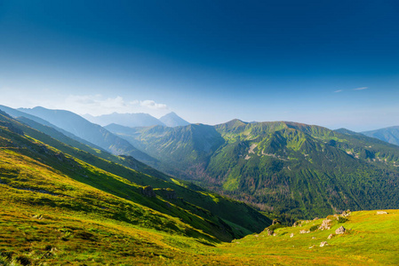 美丽的山 Kasprowy Wierch波兰的地标