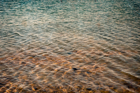 蓝色的大海与海浪