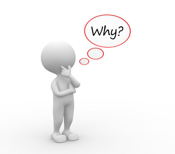 为什么问号形式的箭头.三支箭头向上和向下线框数字3d 插图.