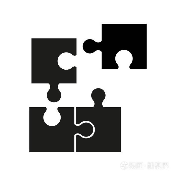 Puzzel 的黑色图标良好的游戏技巧