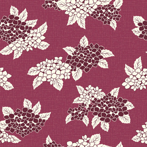 画的绣球日式绣球花纹, 设计日本式绣球花, 这幅画持续不断照片