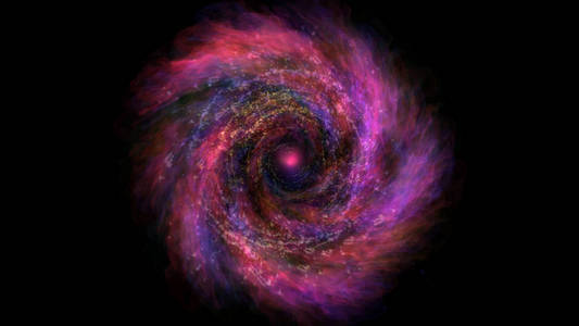 空间射线粒子中的星系图片
