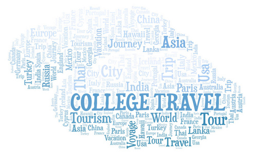 大学旅游字云。Wordcloud 只用文本制作