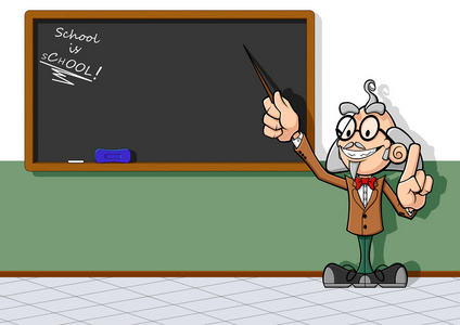 老师在黑板上