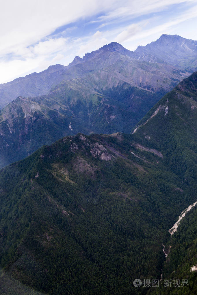 在西伯利亚东部山脉