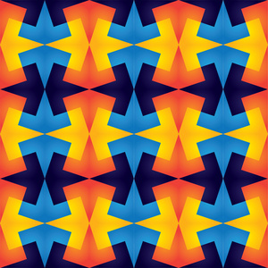 几何生动活泼多彩无缝重复的图案矢量