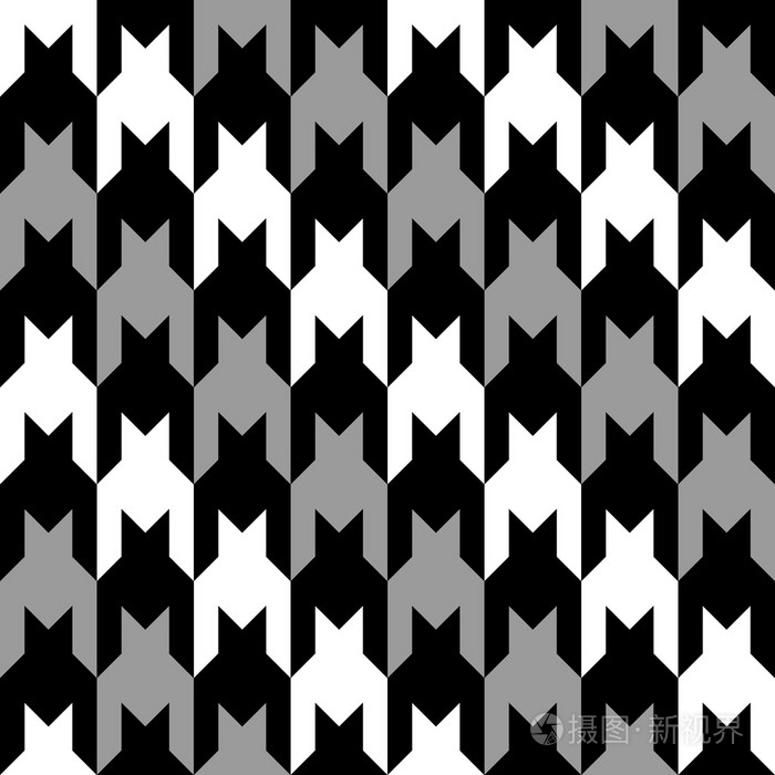 对角千鸟格灰色