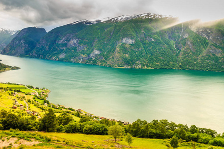 峡湾和 Aurland 谷在挪威的看法