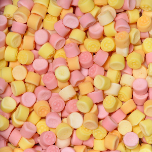 彩色棉花糖糖果为背景使用